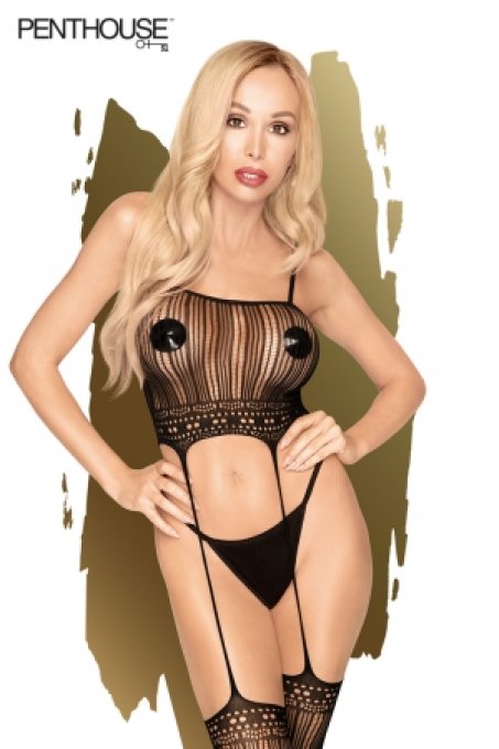 Combinaison porte-jarretelles Sex dealer - Penthouse