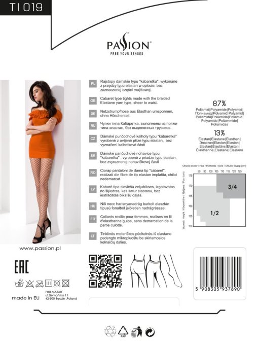 TI019 Collants R�sille - Blanc