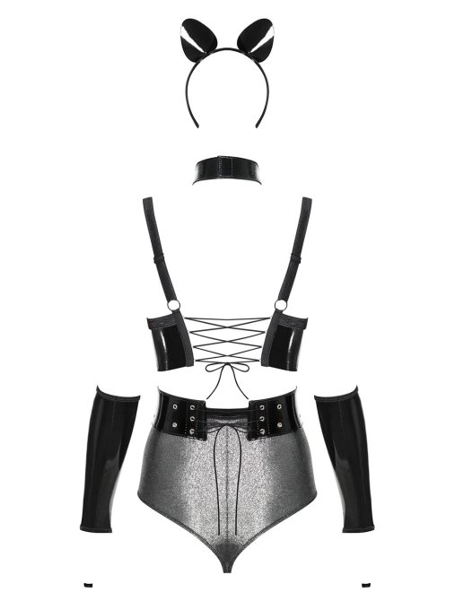 Silveria Ensemble 6 pcs - Argent et Noir