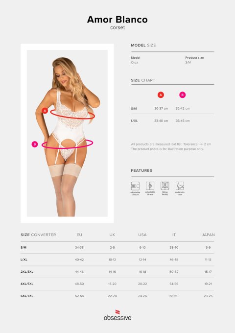 Corset et string blanc Amor Blanco