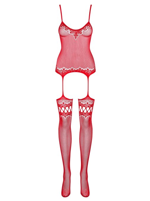 F214 Bodystocking - Rouge