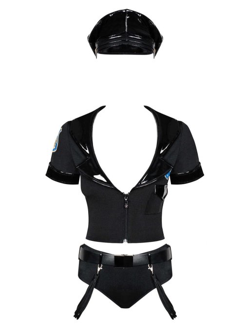 Police set Costume 6 pi�ces - Noir
