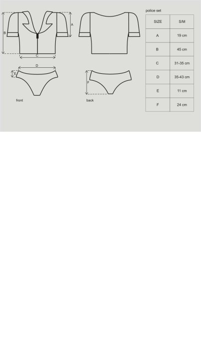 Police set Costume 6 pi�ces - Noir