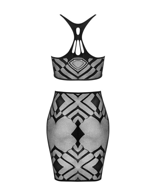 K101 top et jupe - Noire