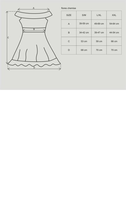 Flores babydoll - Noir