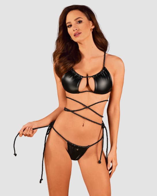 Cordellis ensemble - Noir wetlook