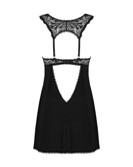 Donna Dream babydoll et String - Noire