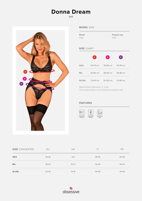 Donna Dream ensemble 3 pi�ces - Noir