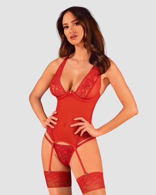 Lacelove Corset - rouge