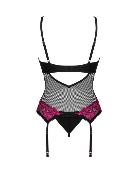 Rosenty gu�pi�re et string - Noir