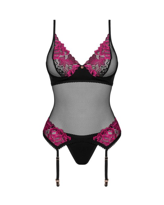 Rosenty gu�pi�re et string - Noir