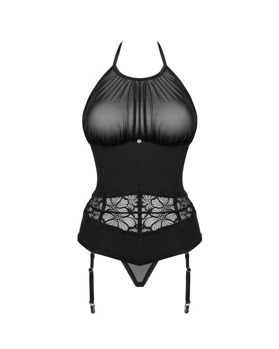 Serafia gu�pi�re et string - Noir