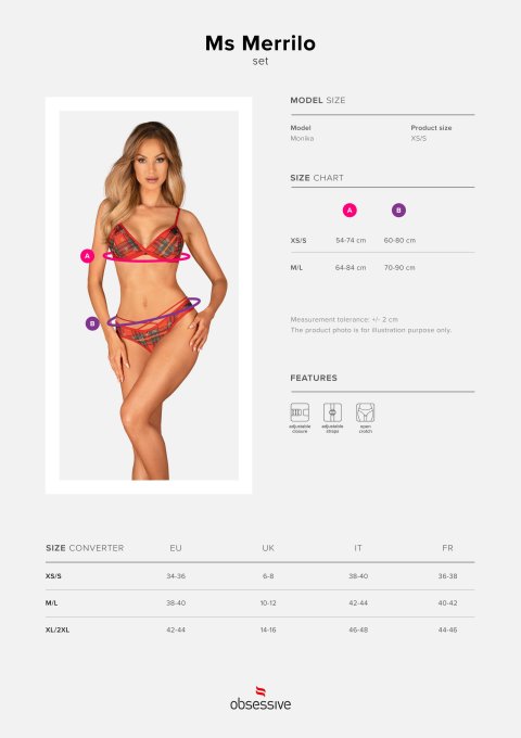 Ms Merrilo ensemble 2 pi�ces - Rouge