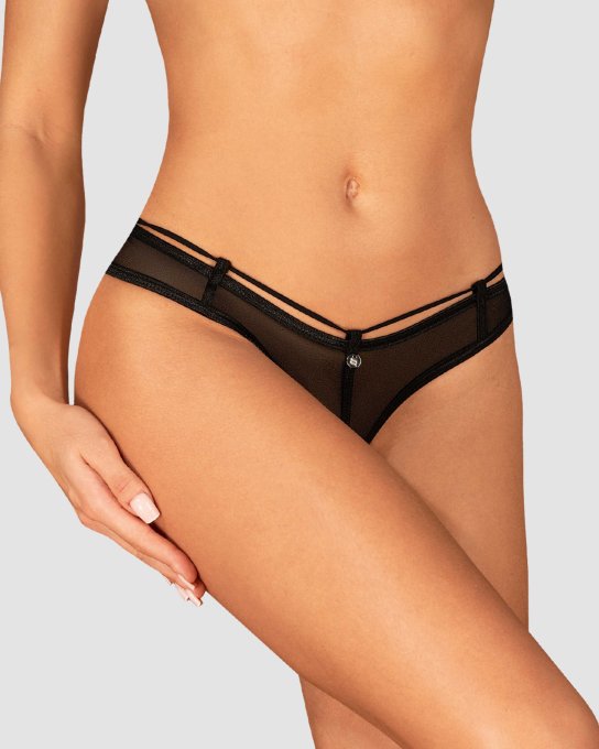 Roxelia string ouvert - Noir