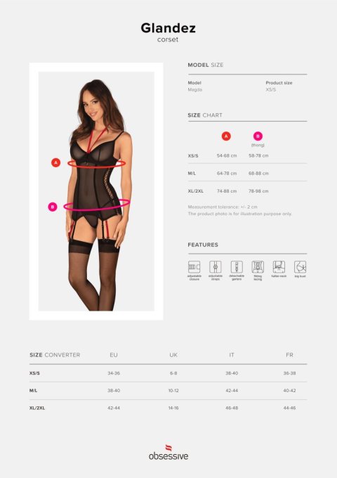 Glandez gu�pi�re et string - Noir