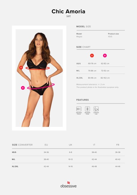 Chic Amoria ensemble 2 pi�ces - Noir