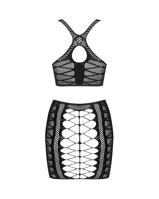 K102 Top et Jupe - Noir