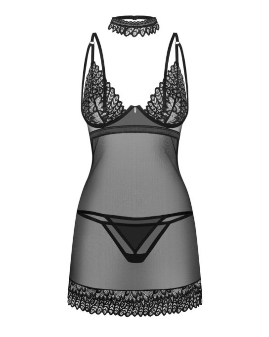 Donarella nuisette et string - Noire NP