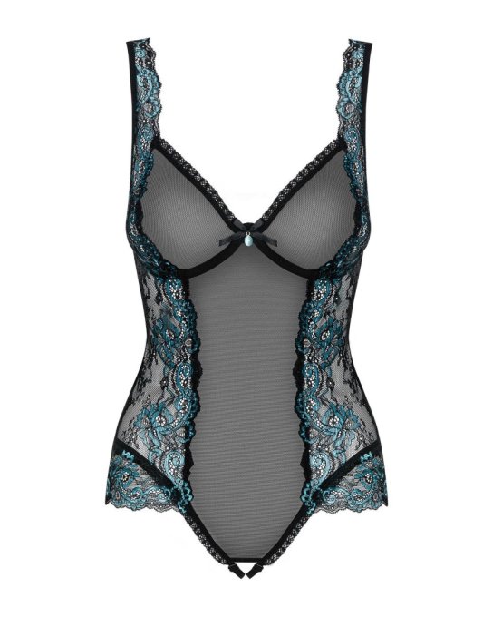Amanta Body ouvert - Noir et Turquoise