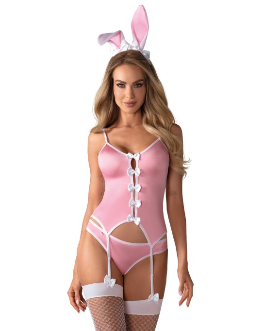 Bunny suit Costume Lapin 4 pcs rose