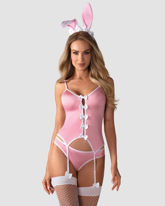 Bunny suit Costume Lapin 4 pcs rose