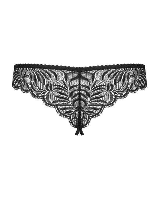 Contica Tanga ouvert - Noir