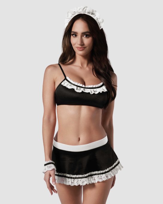 Maid set Costume de soubrette - Noir