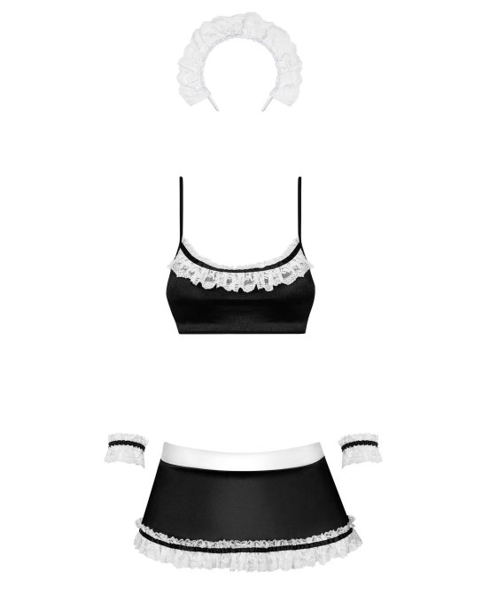 Maid set Costume de soubrette - Noir