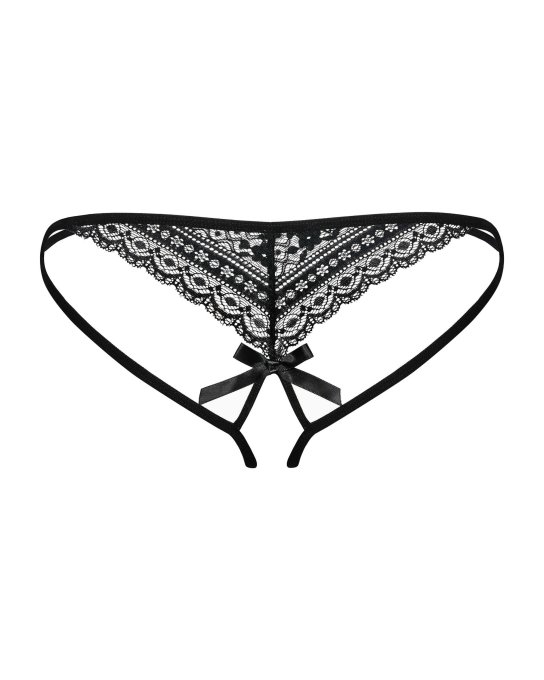 Picantina String ouvert - Noir