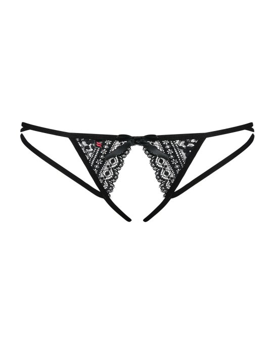 Picantina String ouvert - Noir