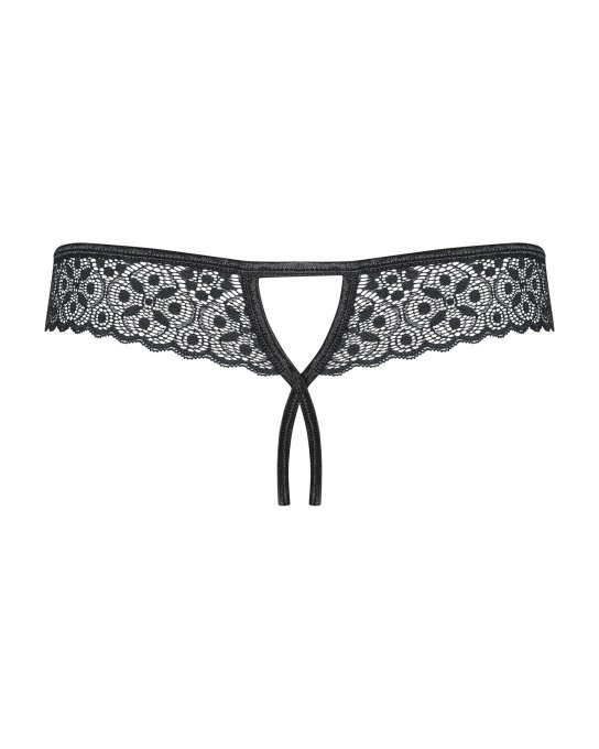 Shibu String ouvert - Noir