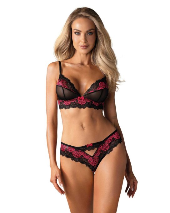 Tulia Ensemble 2 pcs - Noir et Fuchsia