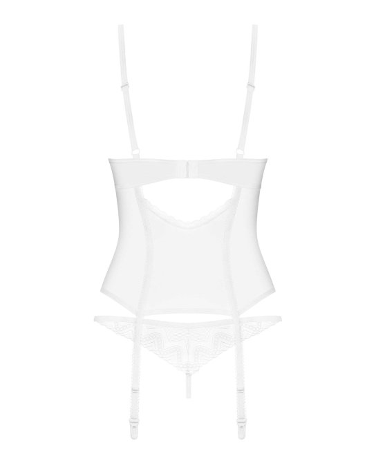 Alissium corset et string - Blancs