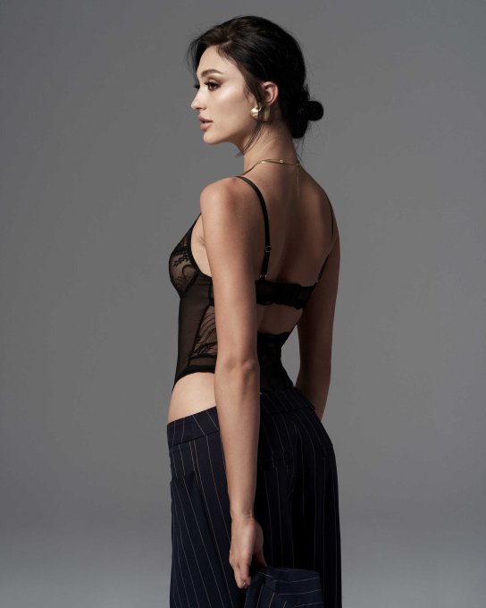 Perisia body ouvert - Noir