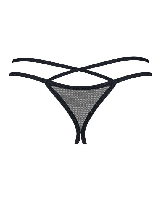 Vila blanes string ouvert - Noir