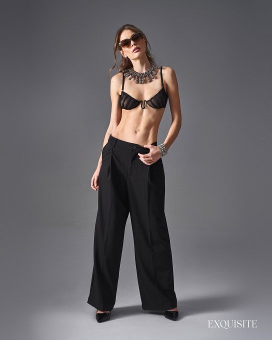 Aurorium demi-soutien-gorge noir