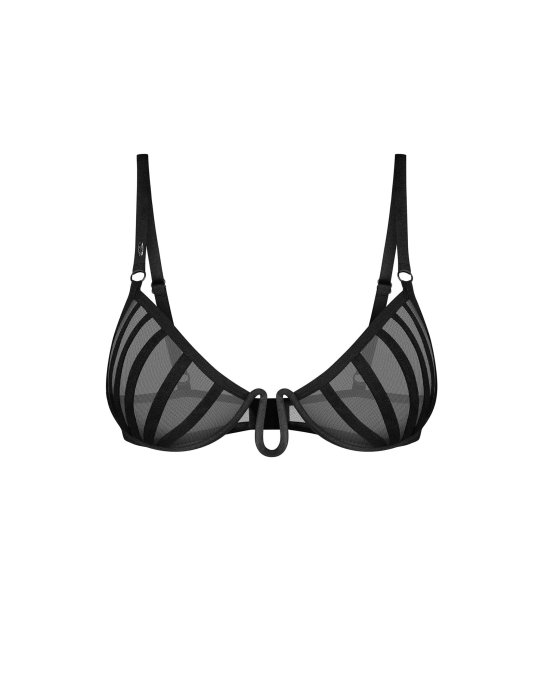 Aurorium demi-soutien-gorge noir