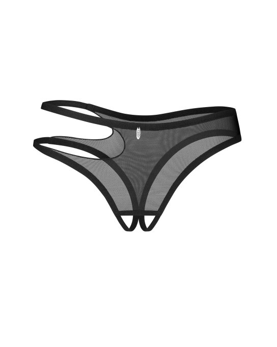 Saturis string ouvert noir