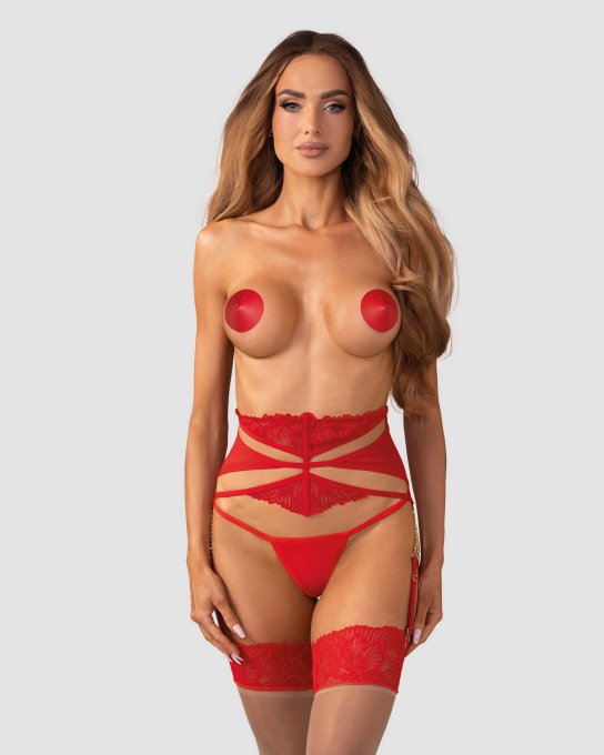 Matildea porte-jarretelles - Rouge