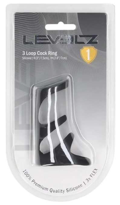 Anneau pénien 3-Loop Noir