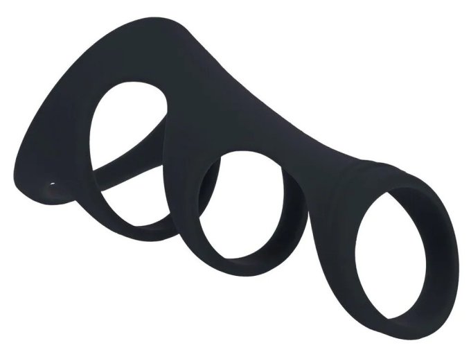 Anneau pénien 3-Loop Noir