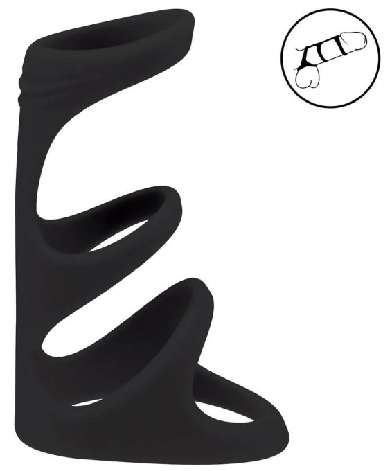 Anneau pénien 3-Loop Noir