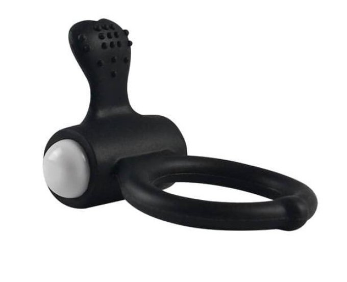 Anneau Vibrant Power Clit HEART – Noir