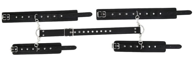 Attaches Bras-Poignets BACK BICEPS Noires