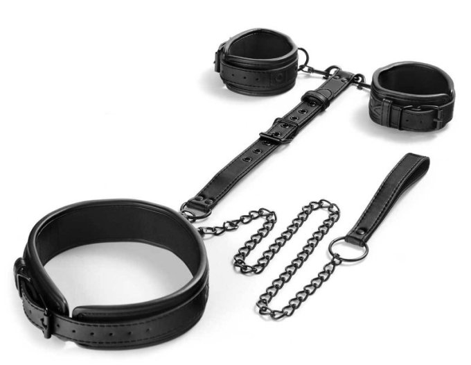 Attaches Poignets-Cou Neckist Noires