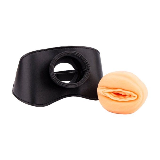 Bâillon avec Masturbateur entrée pussy Pushity 30mm