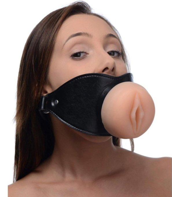 Bâillon avec Masturbateur entrée pussy Pushity 30mm