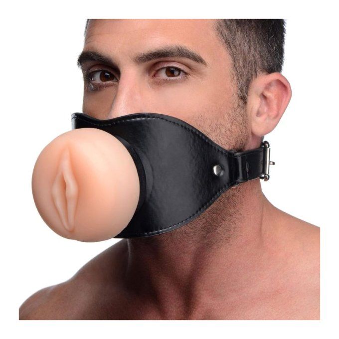 Bâillon avec Masturbateur entrée pussy Pushity 30mm