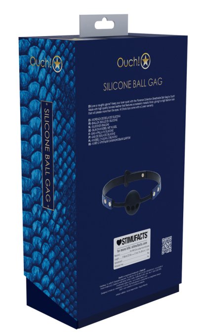 Bâillon-Boule Florence 41mm Bleu