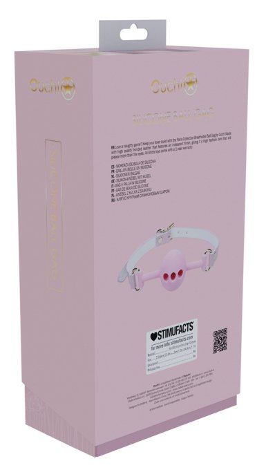 Bâillon-Boule Paris 41mm Rose